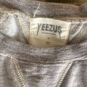 Yeezus tour no sleeve crewneck sweatshirt